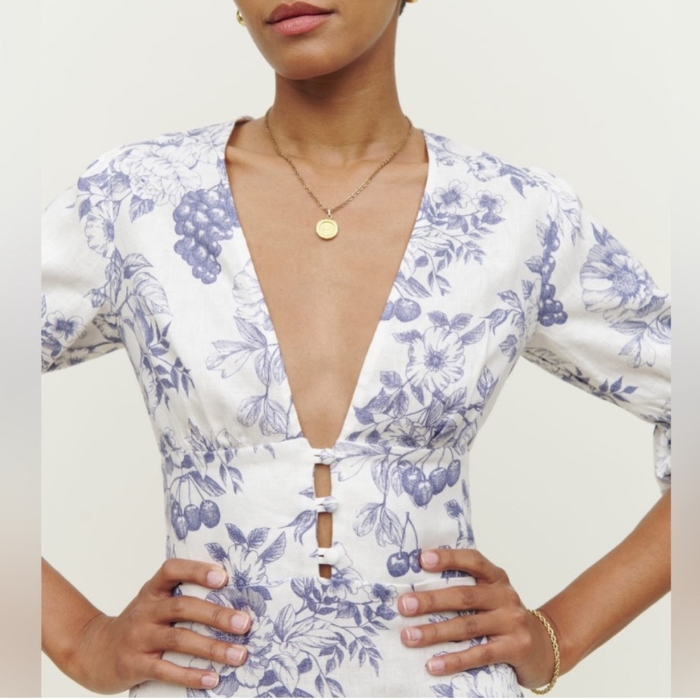 Reformation Simi Linen Dress